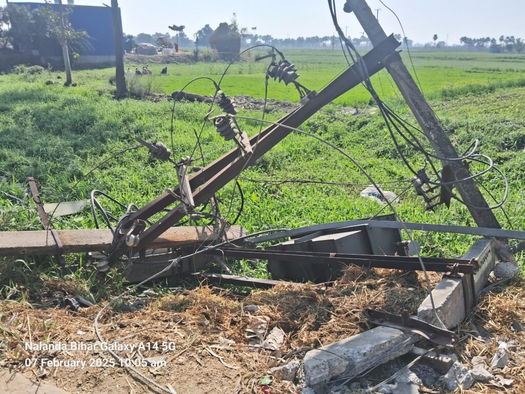 transformer hit by driver case at maheshpur