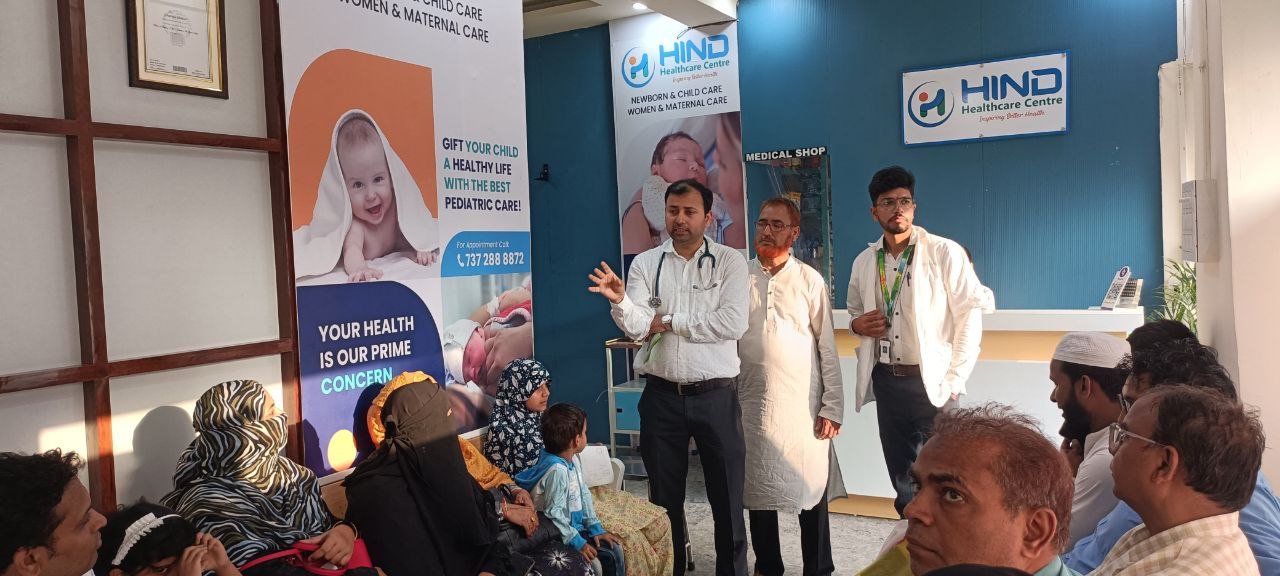 Special health checkup camp on asthma was organized at Hind Healthcare Center