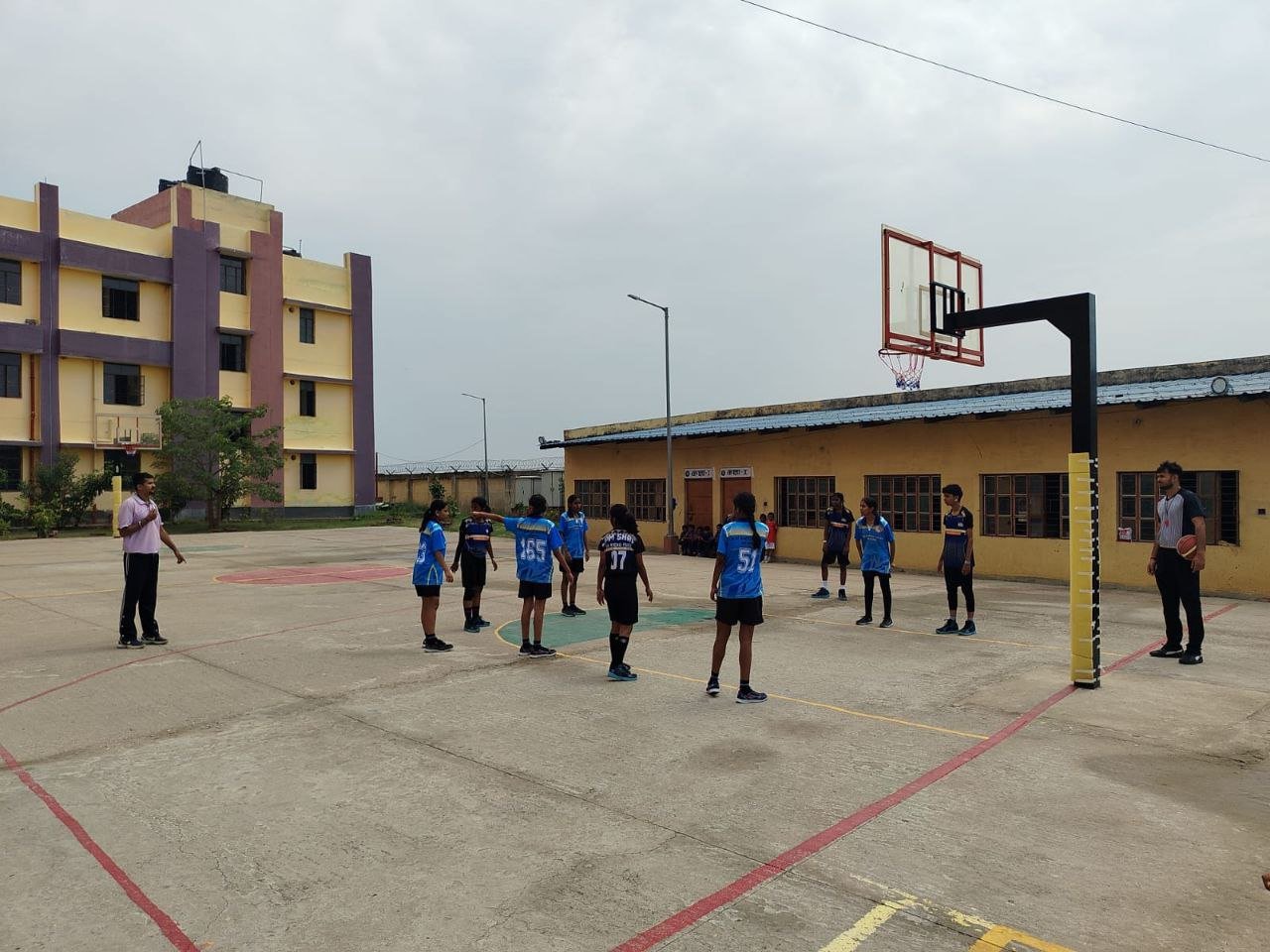 54th Regional Sports Competition inaugurated in KV Harnaut, thrilling competition between teams in girls basketball