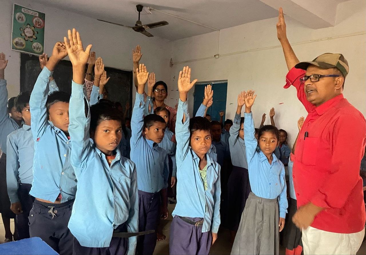 Students of Brahmsthan became aware of cleanliness