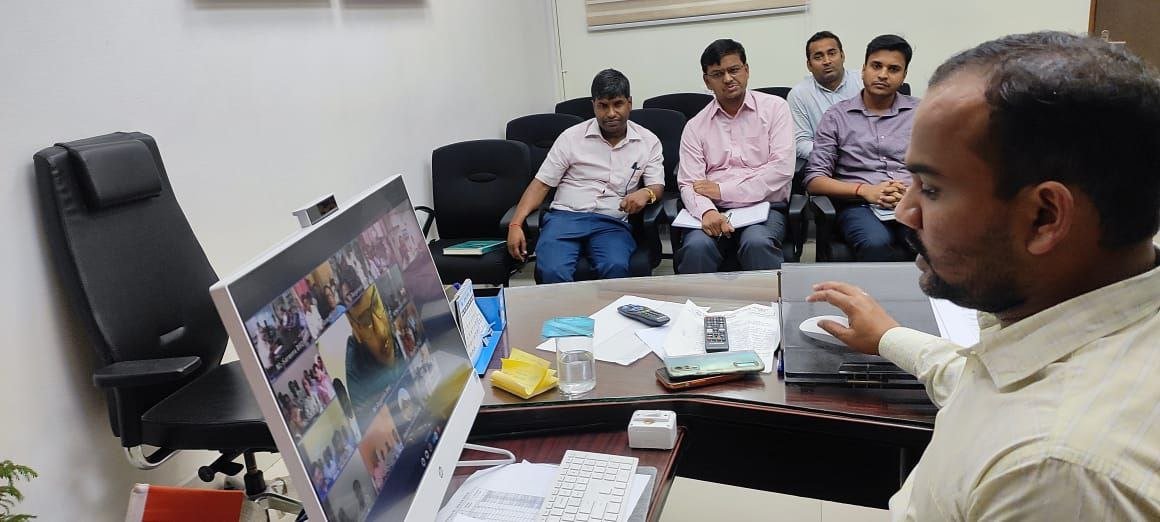 Deputy Development Commissioner held a review meeting regarding Skilled Youth Program and Post Matric Schemes
