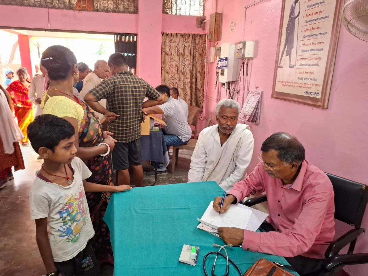 183 people got free consultation in the weekly health checkup camp organized by Red Cross Society Nalanda
