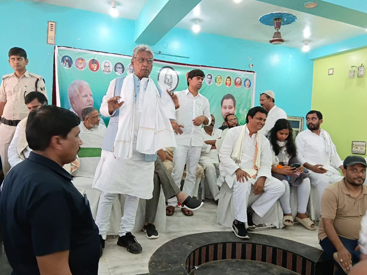 RJD's social justice discussion in Bihar Sharif, MP Sudhakar Singh said - Double engine government stuck in the quagmire of corruption
