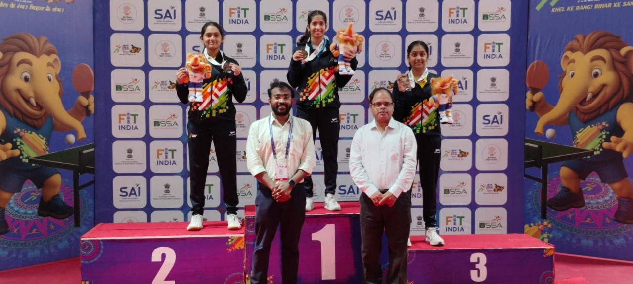 Khelo India Youth Games: Priyanuj and Kavya won gold medals in table tennis