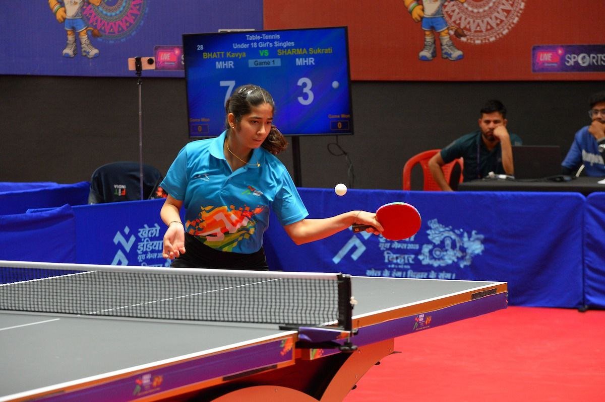 Kavya Bhatt shines in Khelo India Youth Games debut, wins gold in singles and doubles category