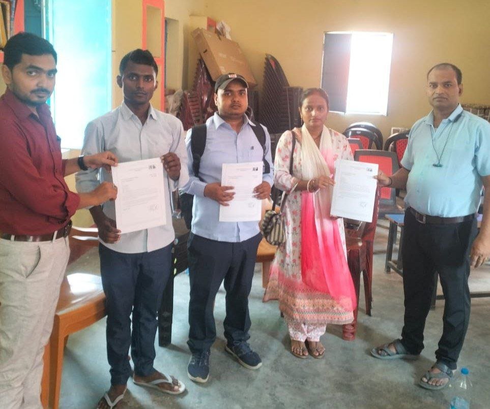 Appointment letters handed over to the successful participants of BPSC TRE-3 in Bihar Sharif