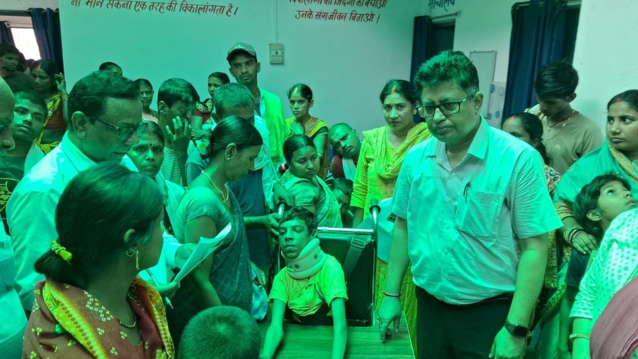 Free assistive devices distributed to 150 handicapped children, education officials encouraged them