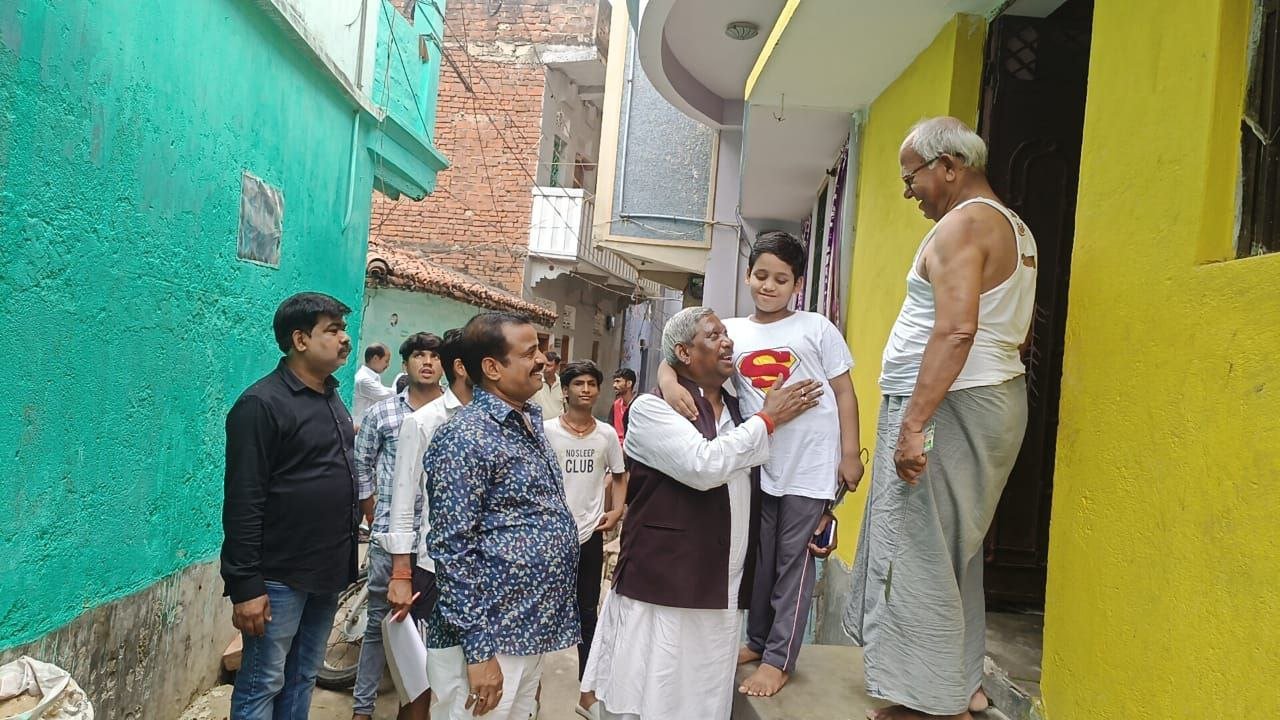 "Manoj Kumar Tanti is seeking support from voters through public relations campaign"