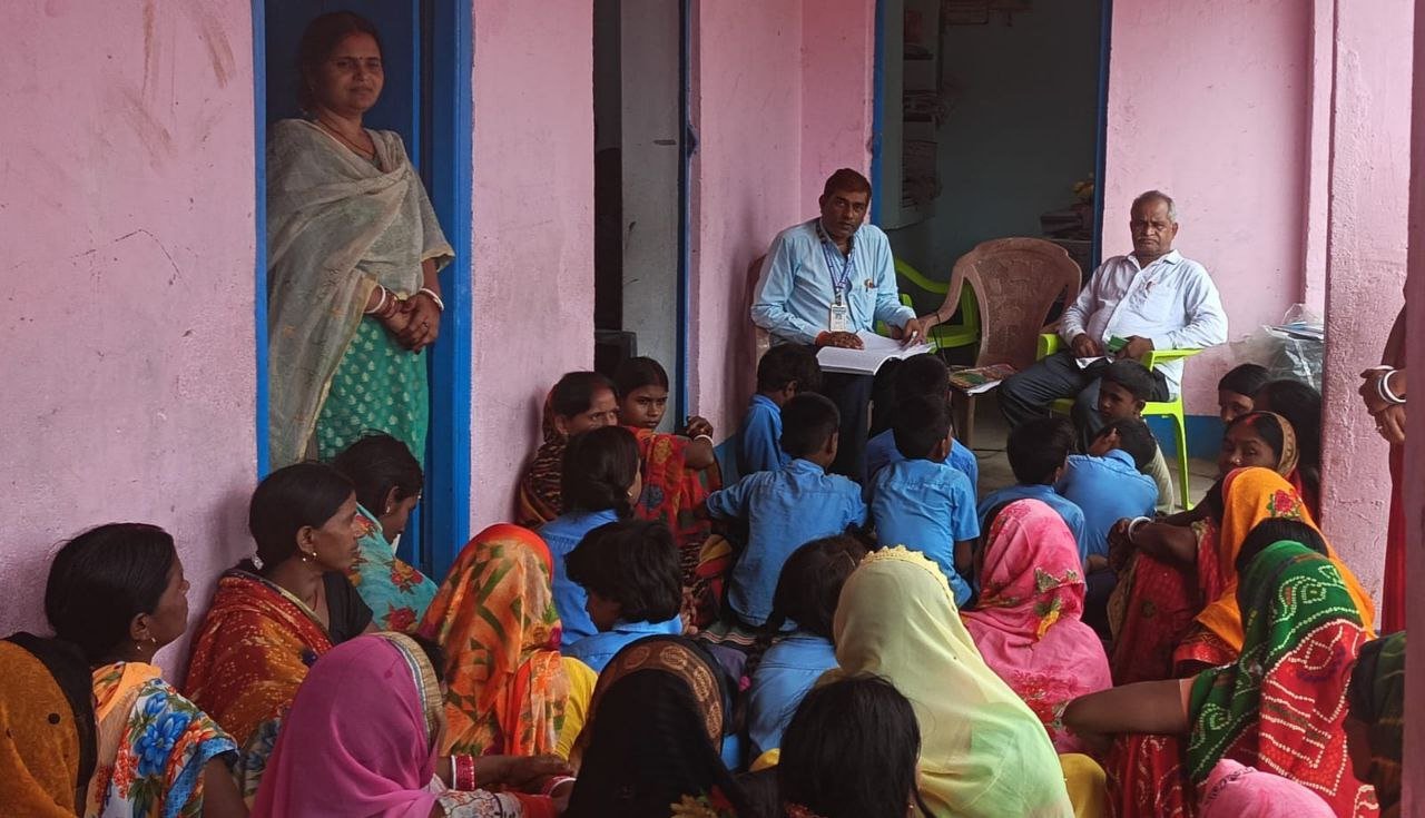 Reorganization of School Education Committee in Primary School Jaitipur, Lacho Devi became Secretary