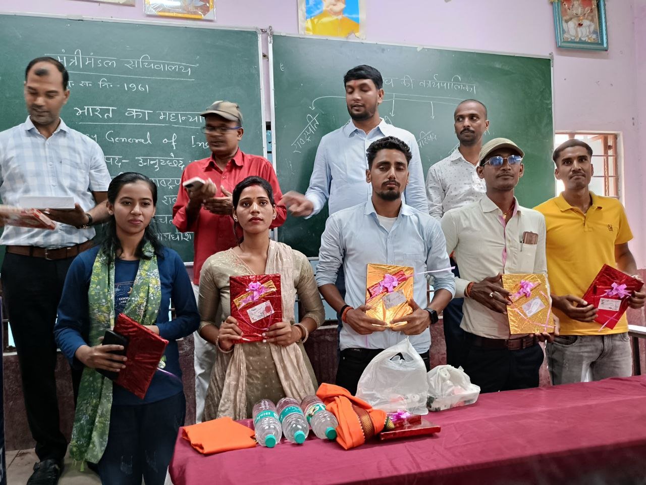 Students selected for Bihar Police were honored