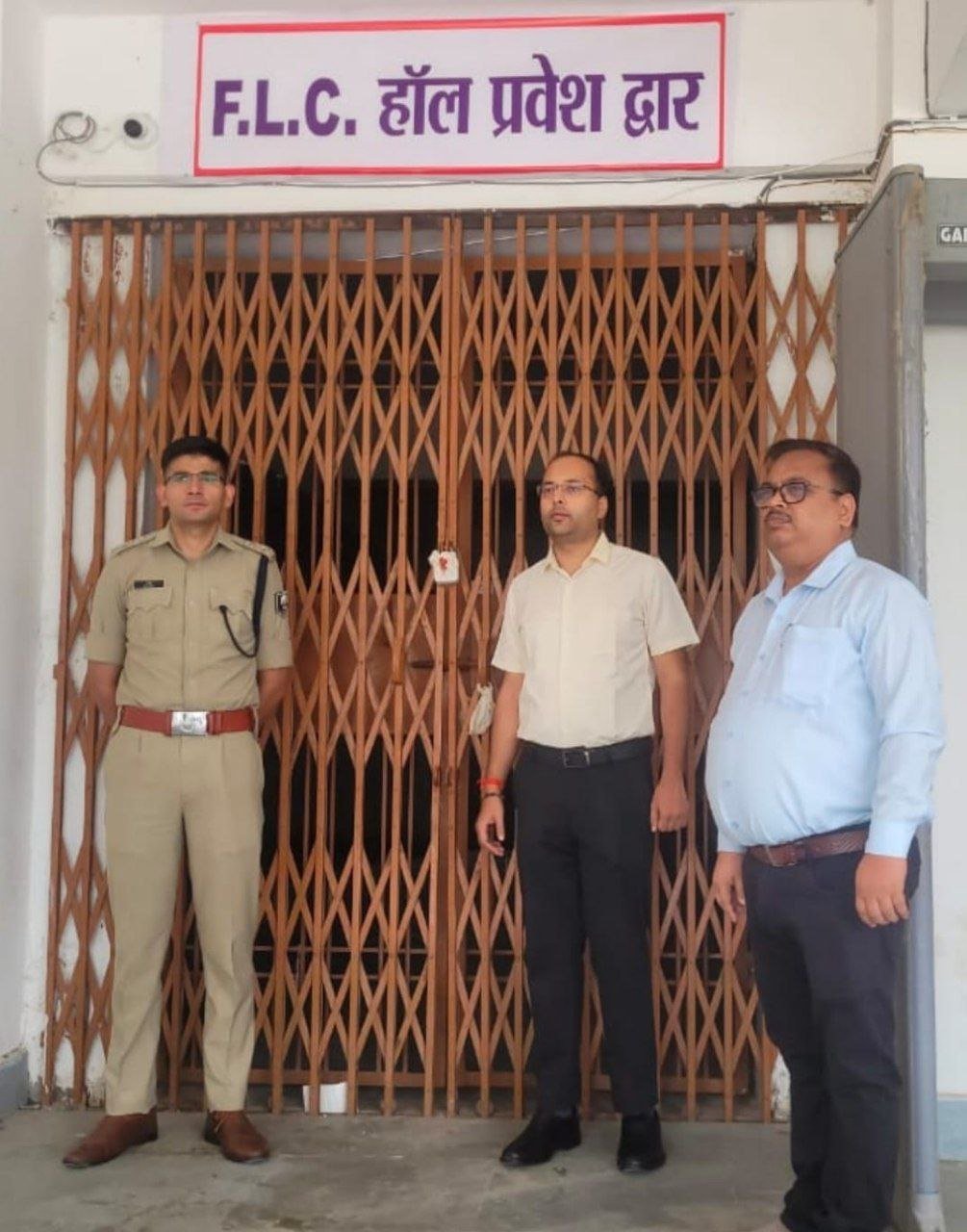 DM-SP did monthly inspection of security arrangements of EVM Warehouse Maghra