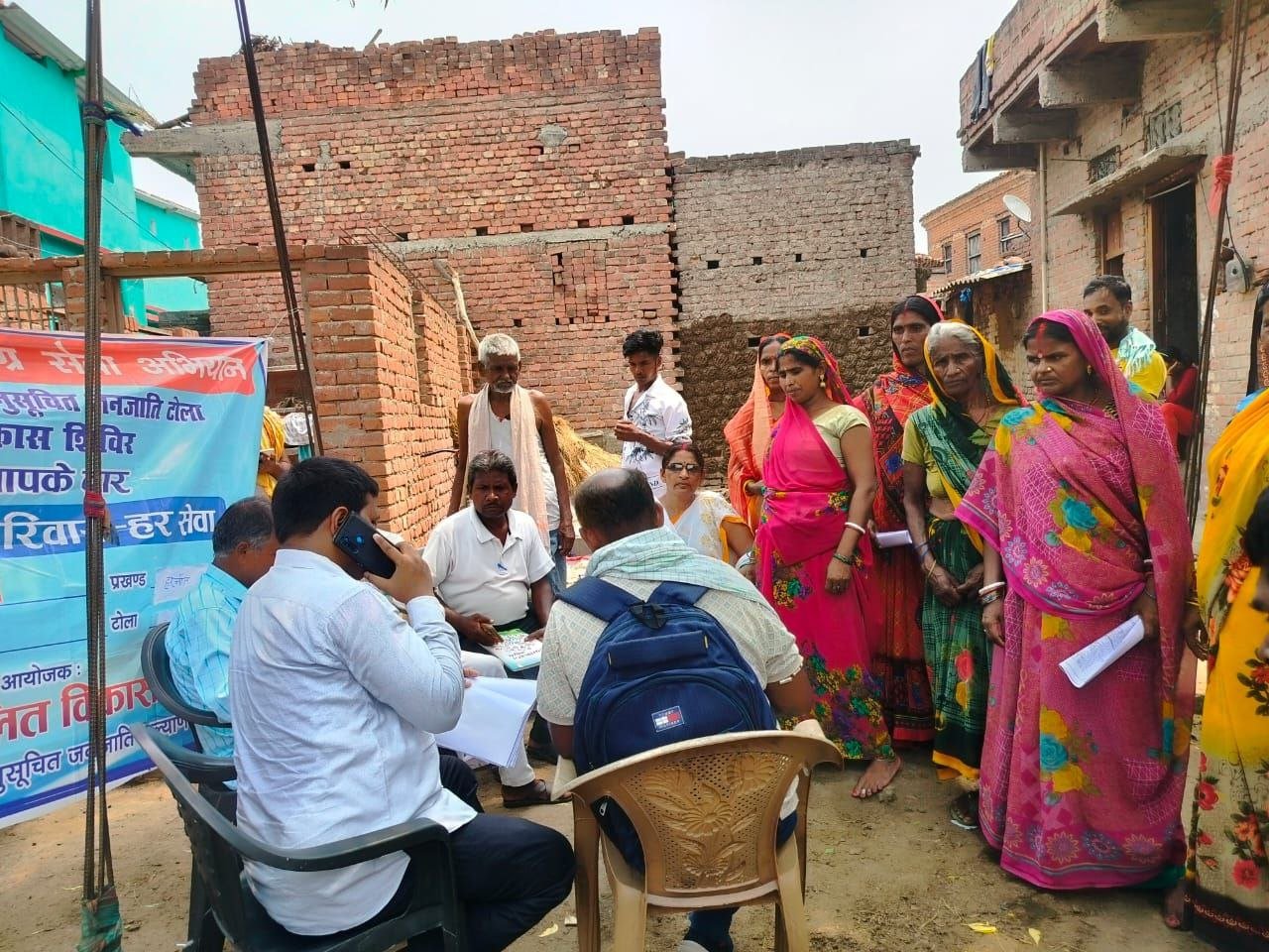 Special service camps were organized for the Mahadalit community in two panchayats of the block
