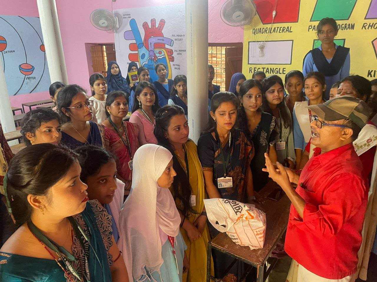 Teenage girls took a pledge- we will uproot tobacco!