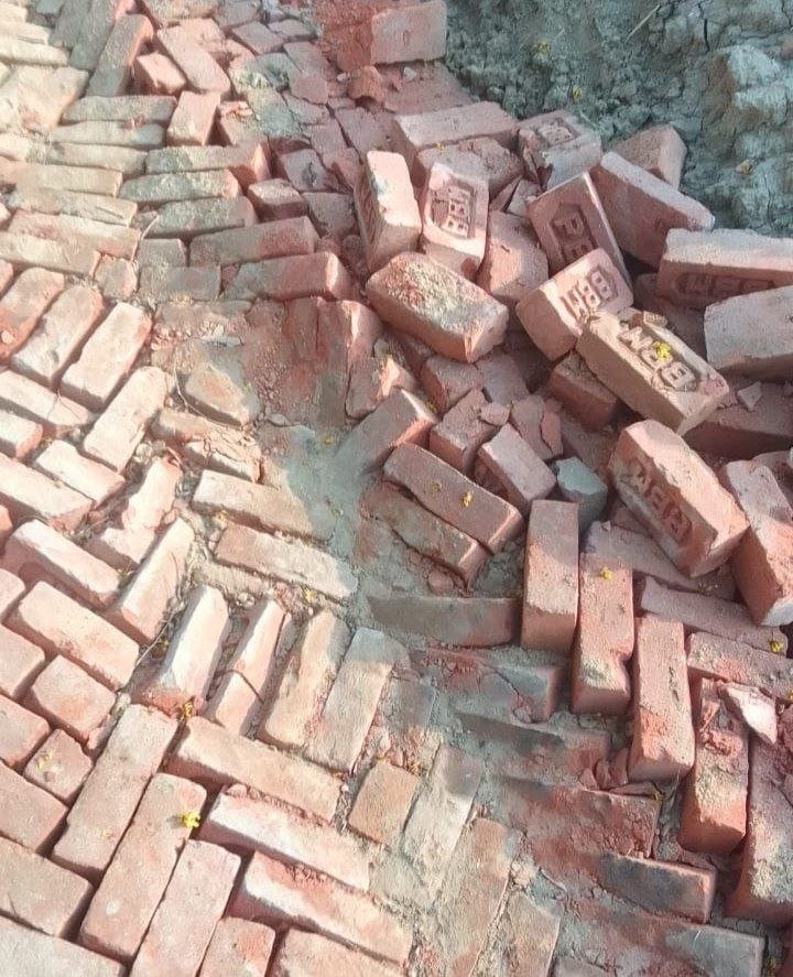Casting work is going on without planning board and technical monitoring, villagers raised questions on the contractor