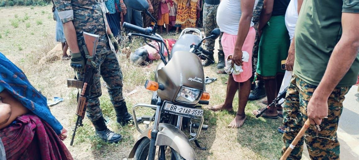 Bike rider died in road accident, hit by uncontrolled tractor