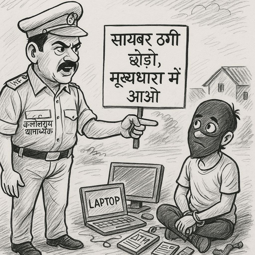 SHO Satyam Tiwari is on a mission to free the police station area from cyber fraud, 65 arrests so far, 75% of the thugs have left the area