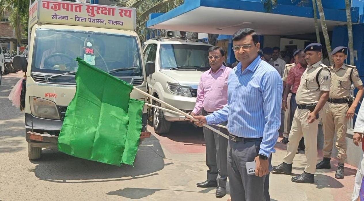 Awareness chariot for protection from lightning strike departed, DM flagged it off