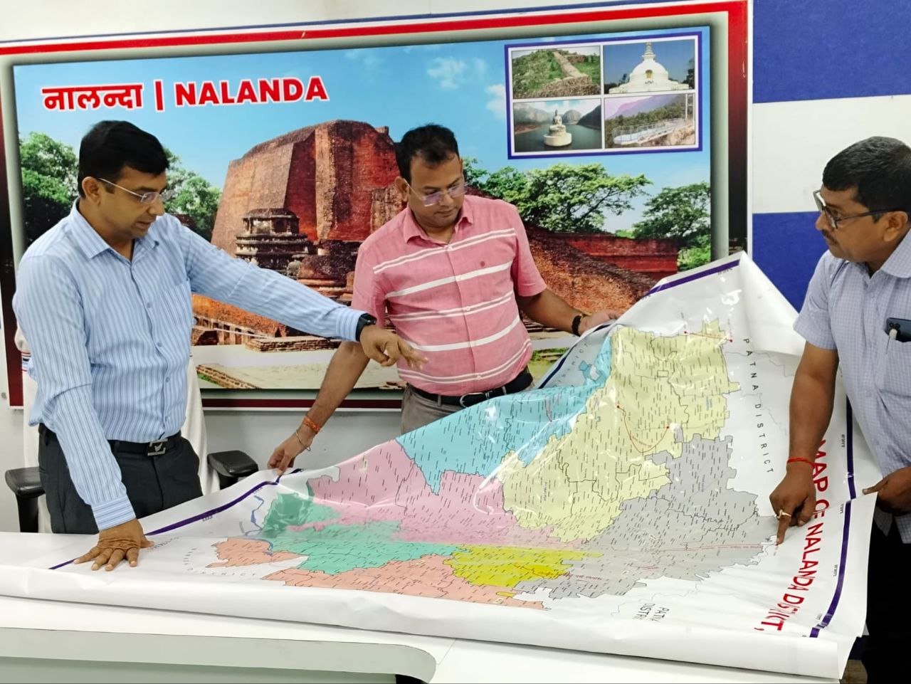 DM reviewed land acquisition works, discussed the progress of various projects on more than 300 acres of land