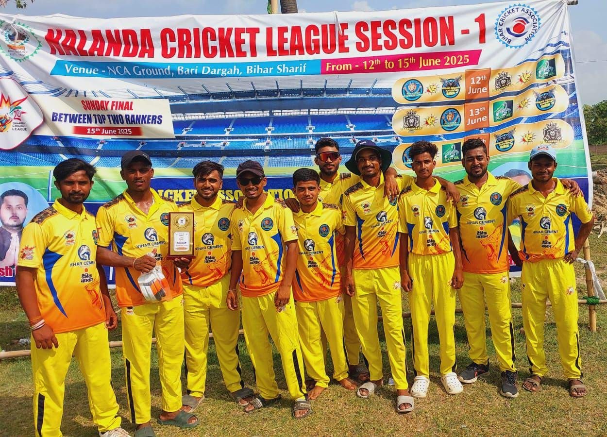 Nalanda Cricket League (NCL) started with a bang, Parshuray Super King and Harnaut Scorpions registered victory