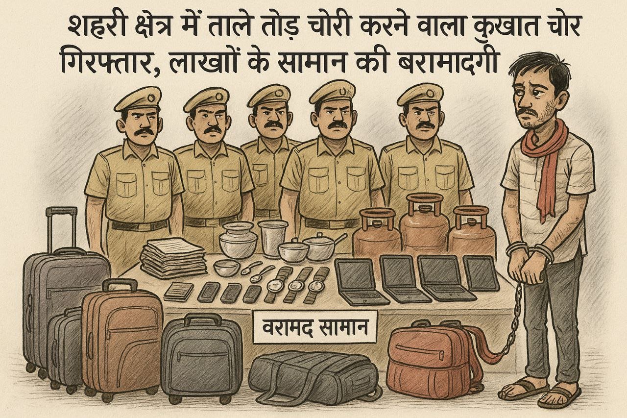 Notorious thief who used to break locks and steal in urban area arrested, goods worth lakhs recovered