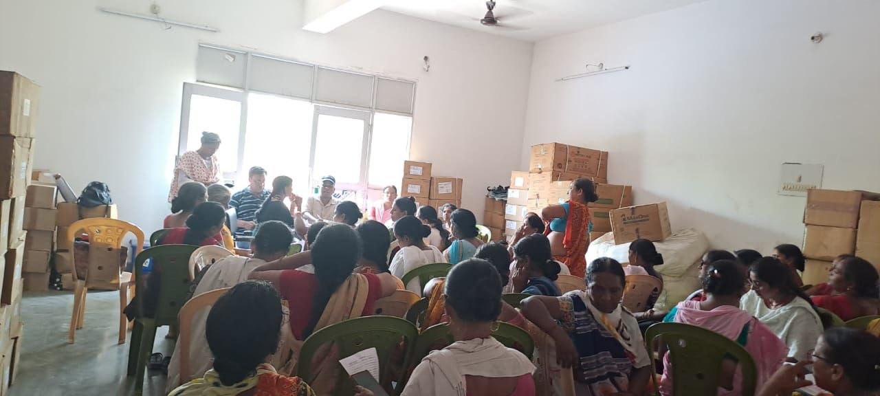 Meeting with health workers at Referral Hospital Kalyan Bigha, discussion on survey due validation