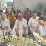 A huge crowd gathered for the satsang event in Silav, Kadah Deeh echoed with bhajans