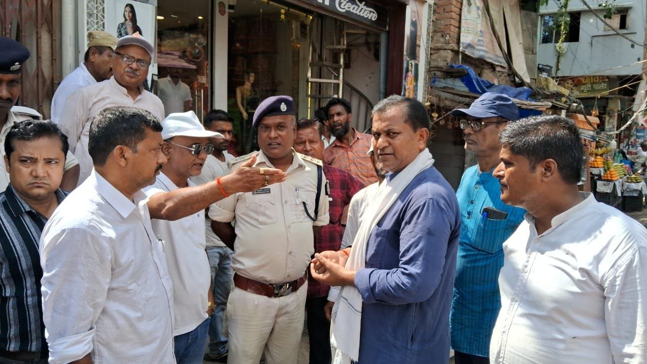 Chamber of Commerce inspected the traffic chaos in Bhavrapar, DSP hinted at a solution