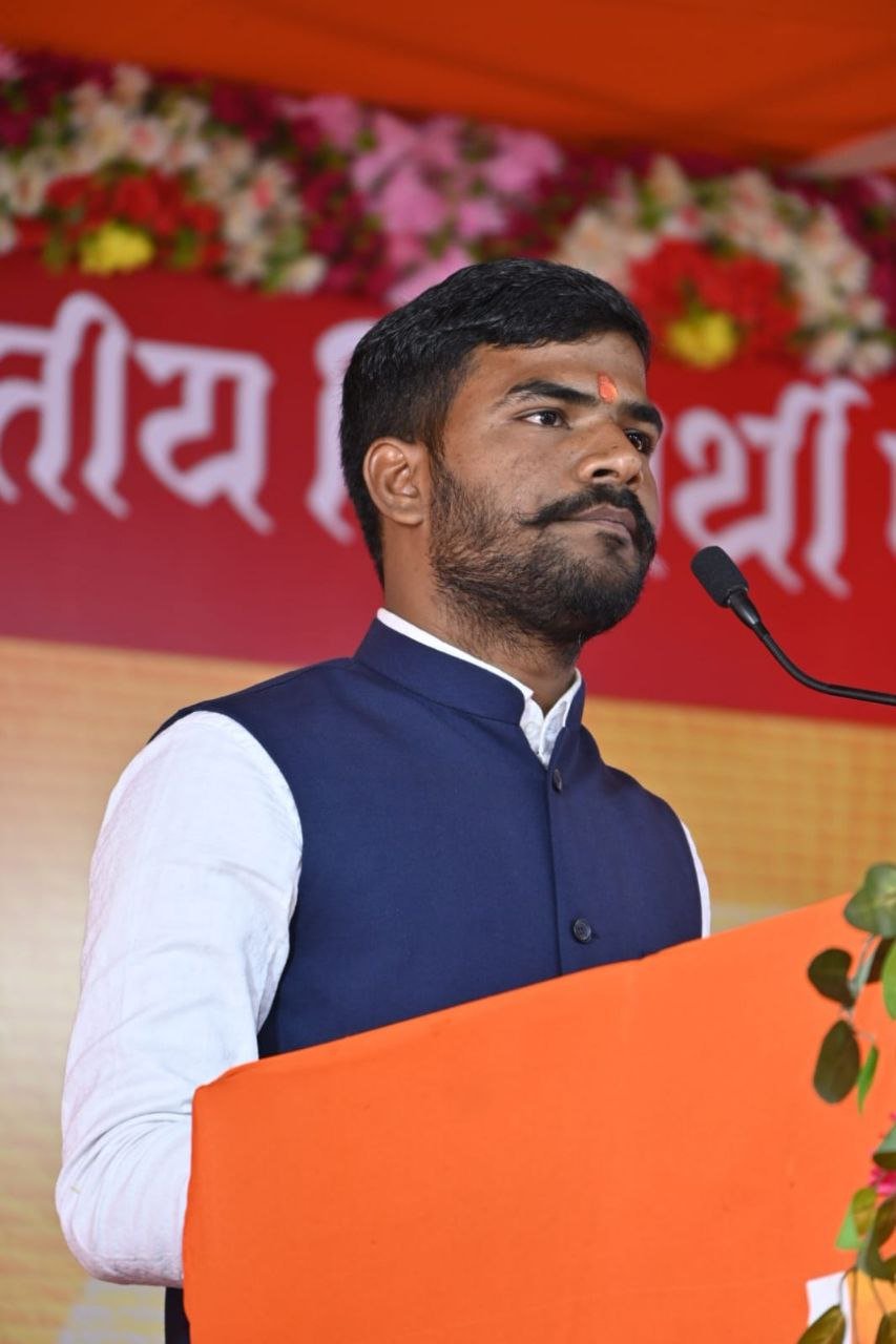 Pratik Raj became the district coordinator of ABVP Nalanda for the second time