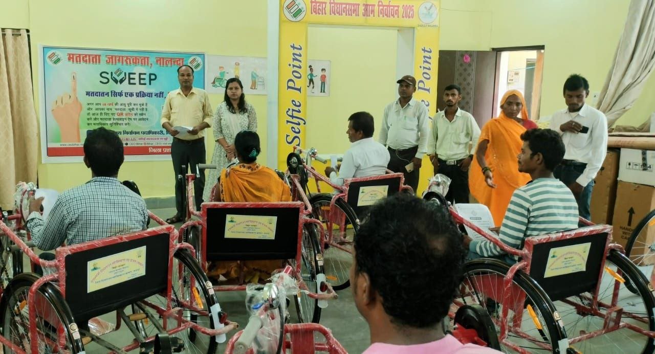 Disabled voters were made aware under the special intensive revision campaign and were also administered the oath