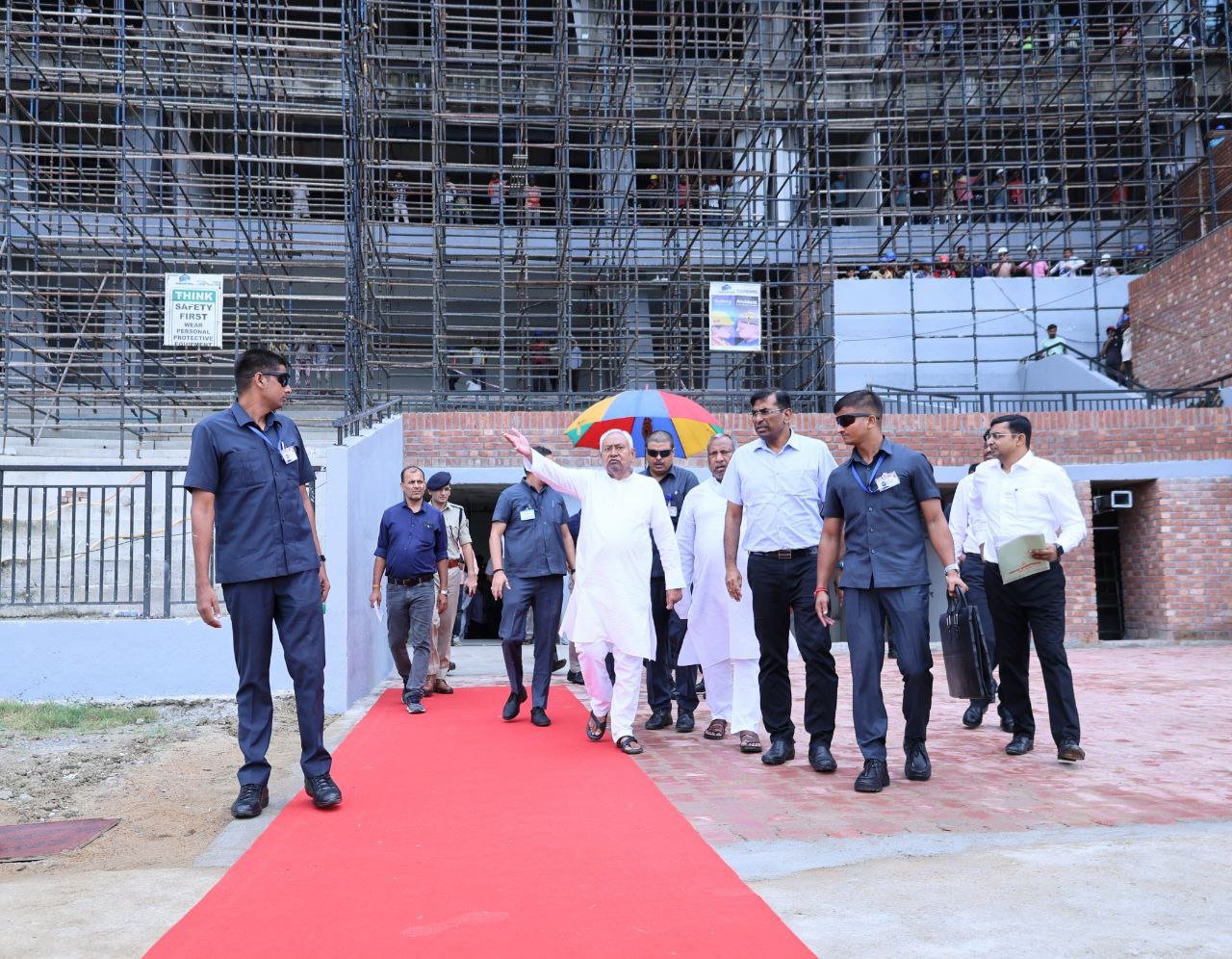 Chief Minister inspected Rajgir Cricket Stadium and Buddha Circuit Fourlane, gave instructions to speed up the work