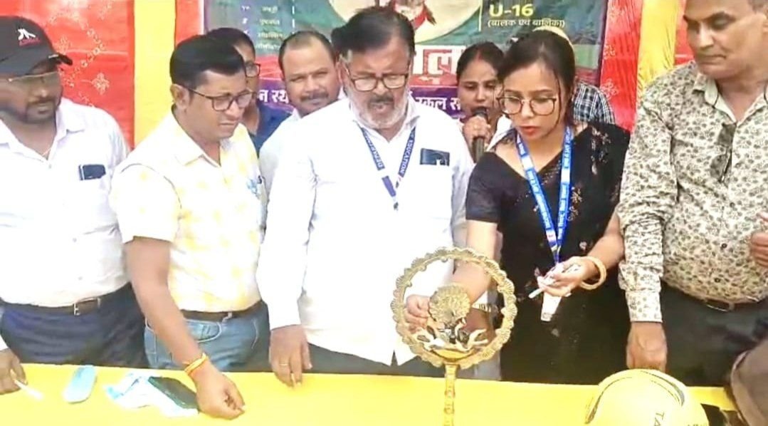 Grand event of State Sports Talent Search Competition organized at Sardar Bigha Sports Ground, students are showing their sports talent
