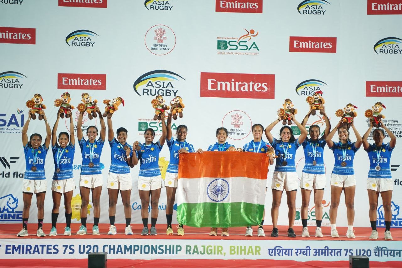 India shines in Asia Rugby Under-20 Sevens, women's team wins historic bronze medal