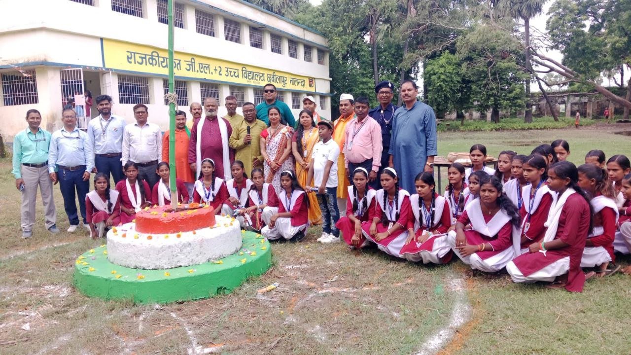 Bihar Sharif painted in cultural colours on Independence Day, children in DAV and RGL schools celebrated