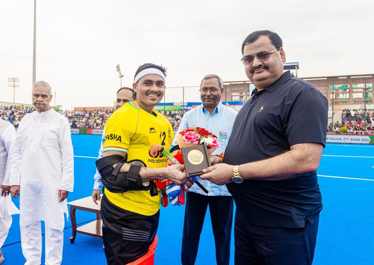 Hockey India congratulates Krishnan B Pathak on completing 150 international matches