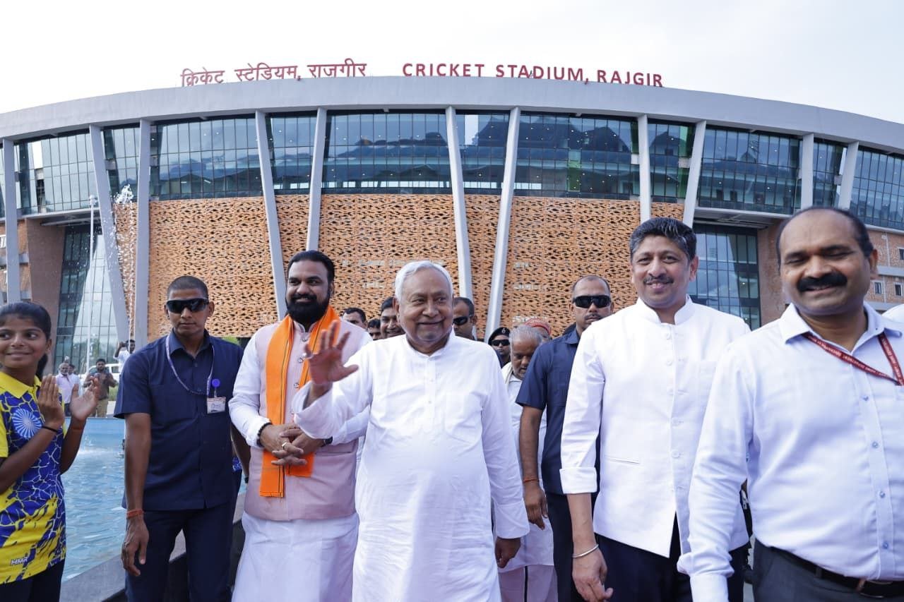 Chief Minister Nitish Kumar inaugurated the Rajgir International Cricket Stadium and presented appointment letters and honorarium to the players.