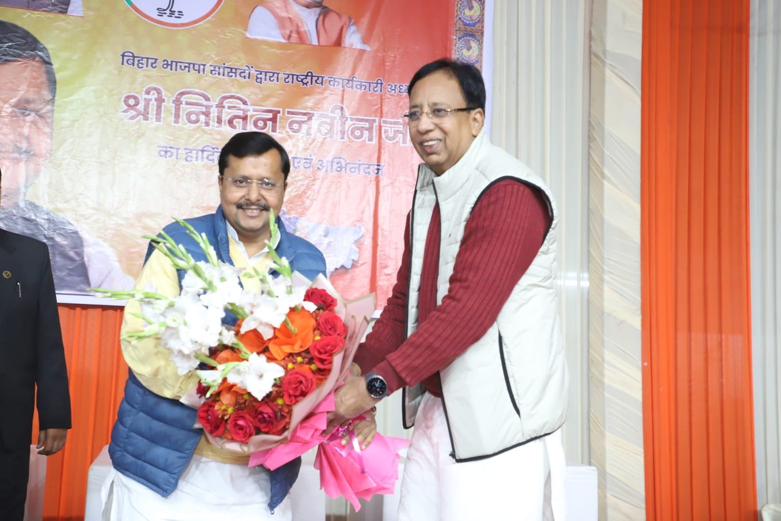 Bihar NDA MPs gave a grand welcome to Nitin Naveen in New Delhi, honoured him on becoming the National Executive President