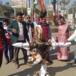 A grand Kalash Yatra was organised on the occasion of Pran Pratishtha festival in Sonpur.