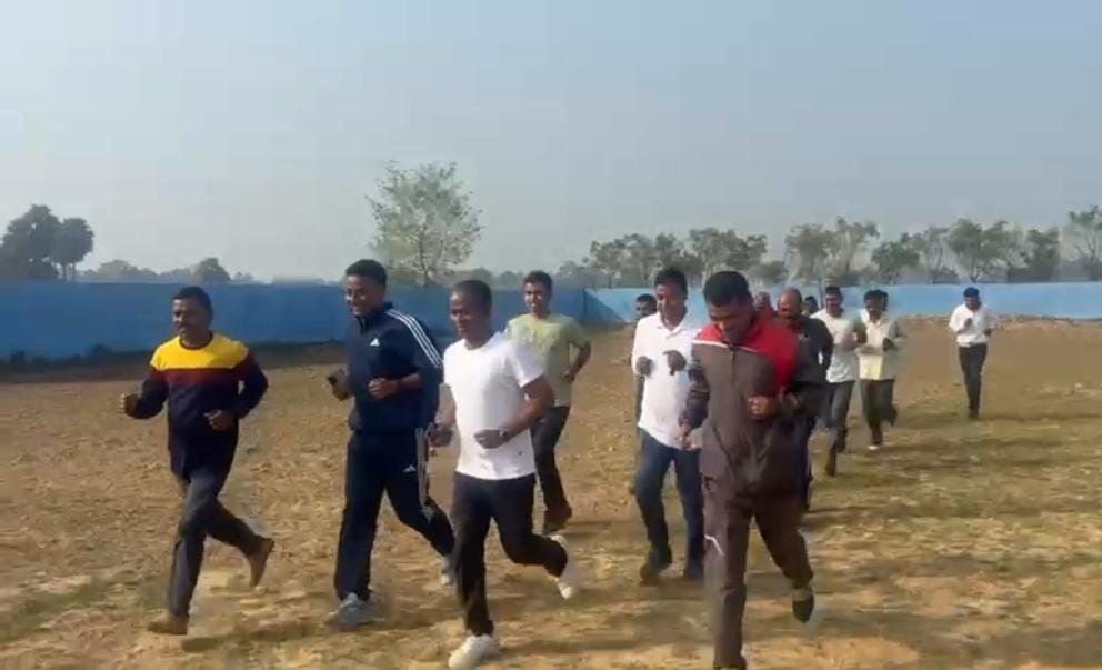 Through the marathon race, the police gave the assurance of unity, trust and security.