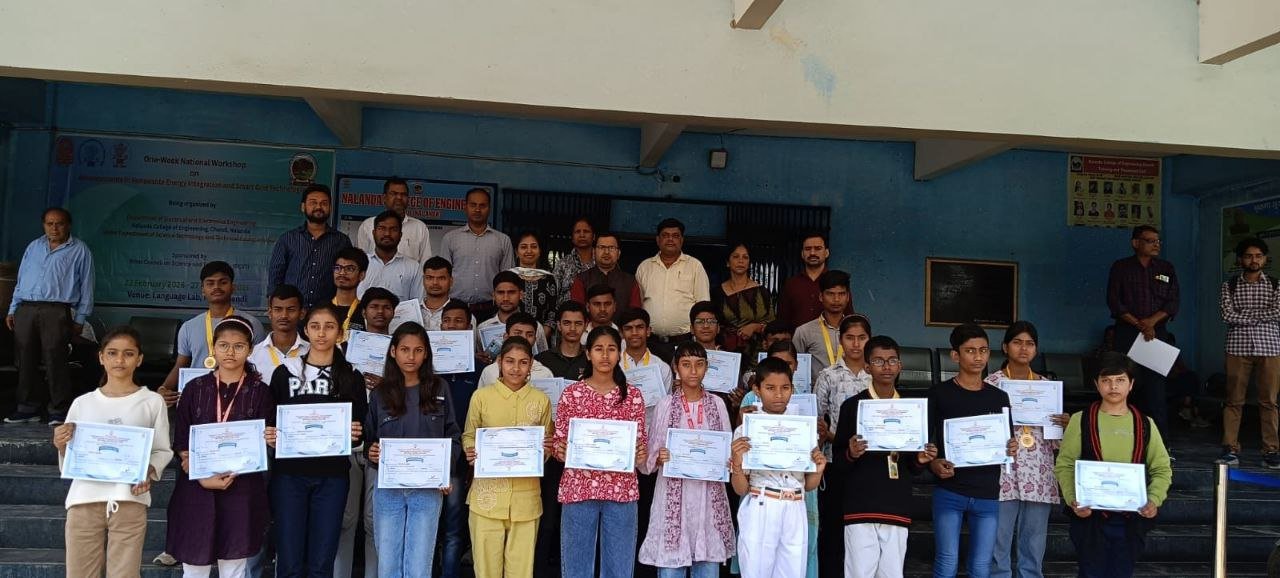Felicitation ceremony of talents on Science Day at Nalanda Engineering College