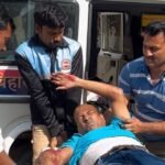 Manoj Kumar, a resident of Sartha, was seriously injured in a road accident in Kalyanpur.