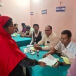 A weekly free health check-up camp was organized by the Red Cross Society, Nalanda.