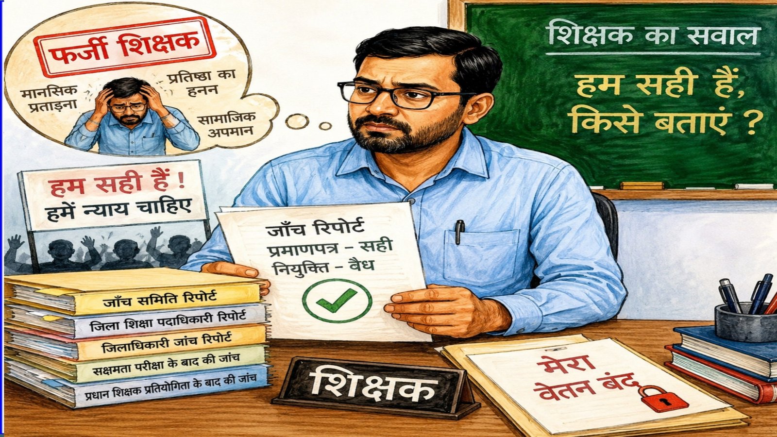 Teacher, Cleared in Investigation, Questions Being Declared 'Fake'