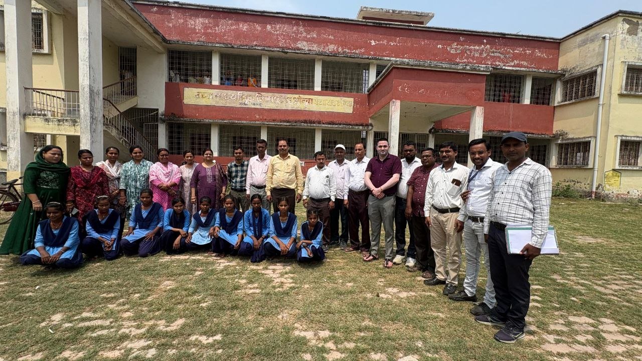 Newly selected headmaster Jainendra Kumar joined Higher Secondary School Onda.