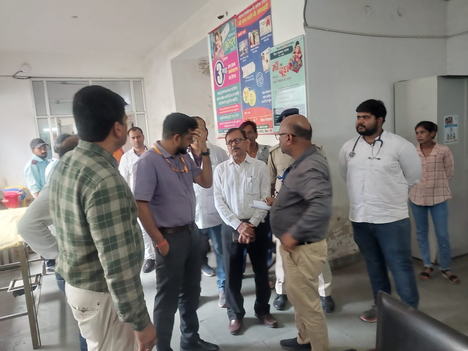 Surprise inspection of Kalyan Bigha Referral Hospital, expressed concern over dilapidated building