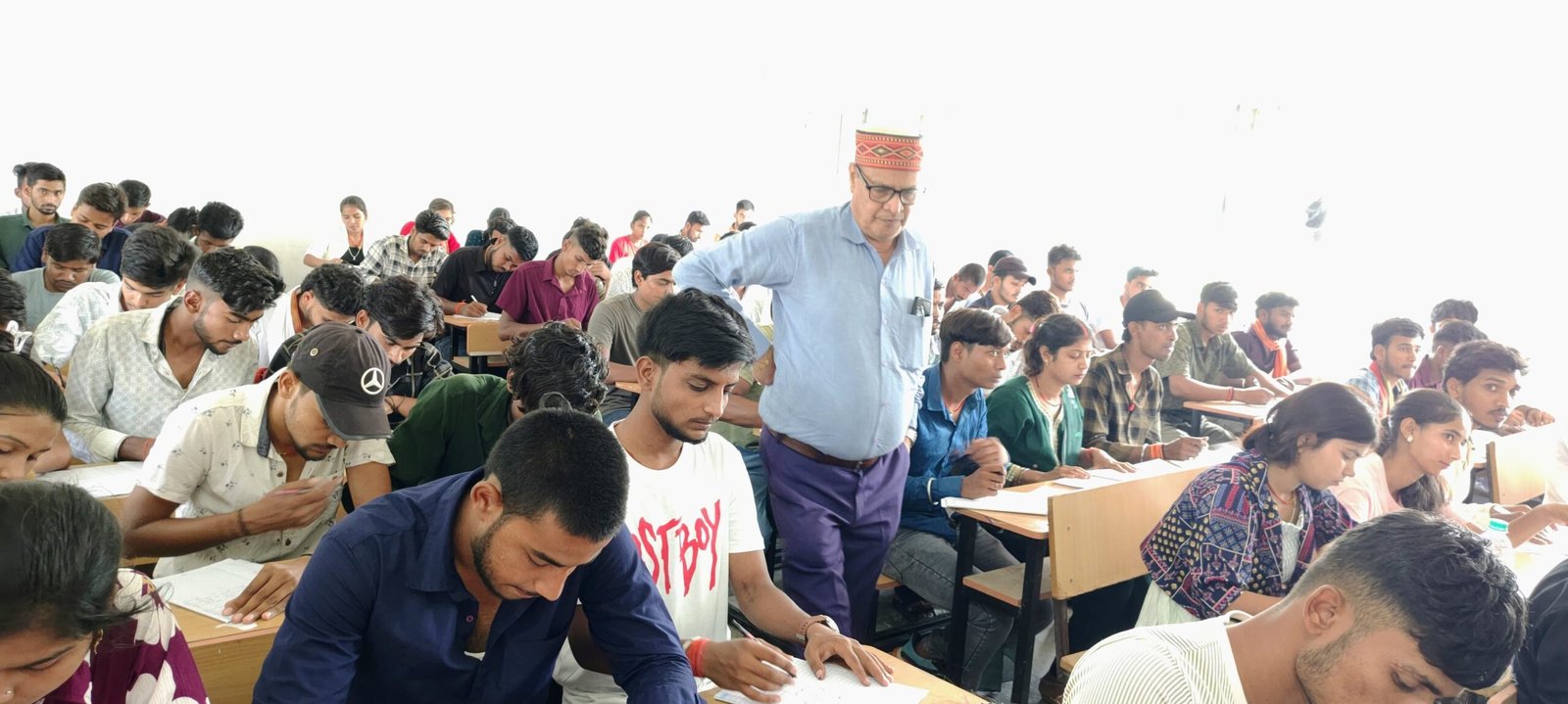 The second day of the undergraduate semester-2 examination concluded peacefully at T.S. College, Hisua.