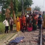 An elderly man died after being hit by a train at Harnaut railway station.