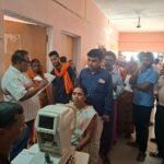 210 patients examined at the Red Cross's free health camp, received relief.
