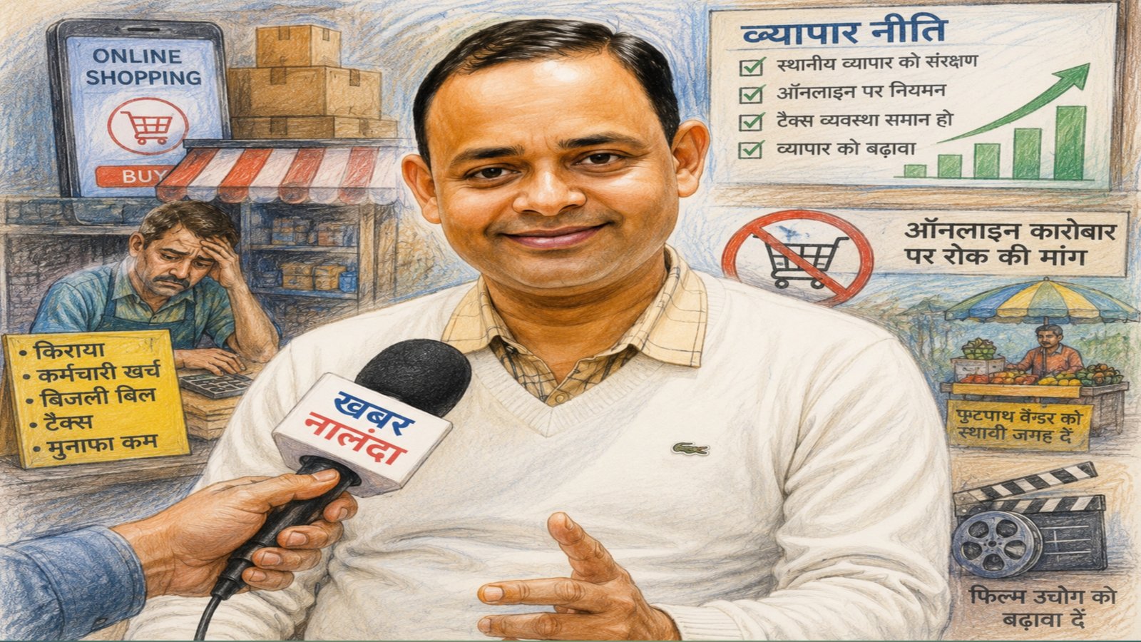 Online trading puts Bihar's traders in trouble, government should formulate a concrete policy: Upendra Kumar Vibhuti