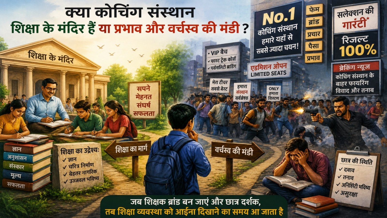Are coaching institutes temples of learning, or marketplaces of influence and dominance?