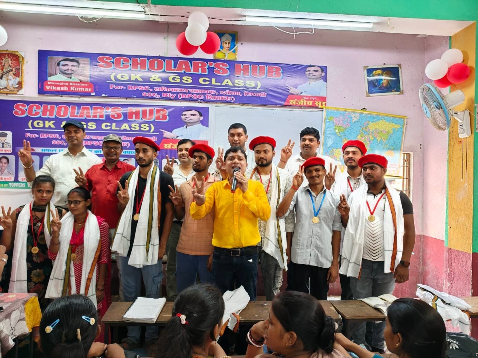 Youth selected in Bihar Police were honored with grand ceremony, celebration of success echoed in Scholar Hub